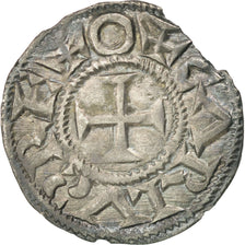 FRANCE, Denarius, Melle, AU(50-53), Silver, 1.07