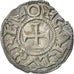 FRANCE, Denarius, Melle, AU(50-53), Silver, 1.07