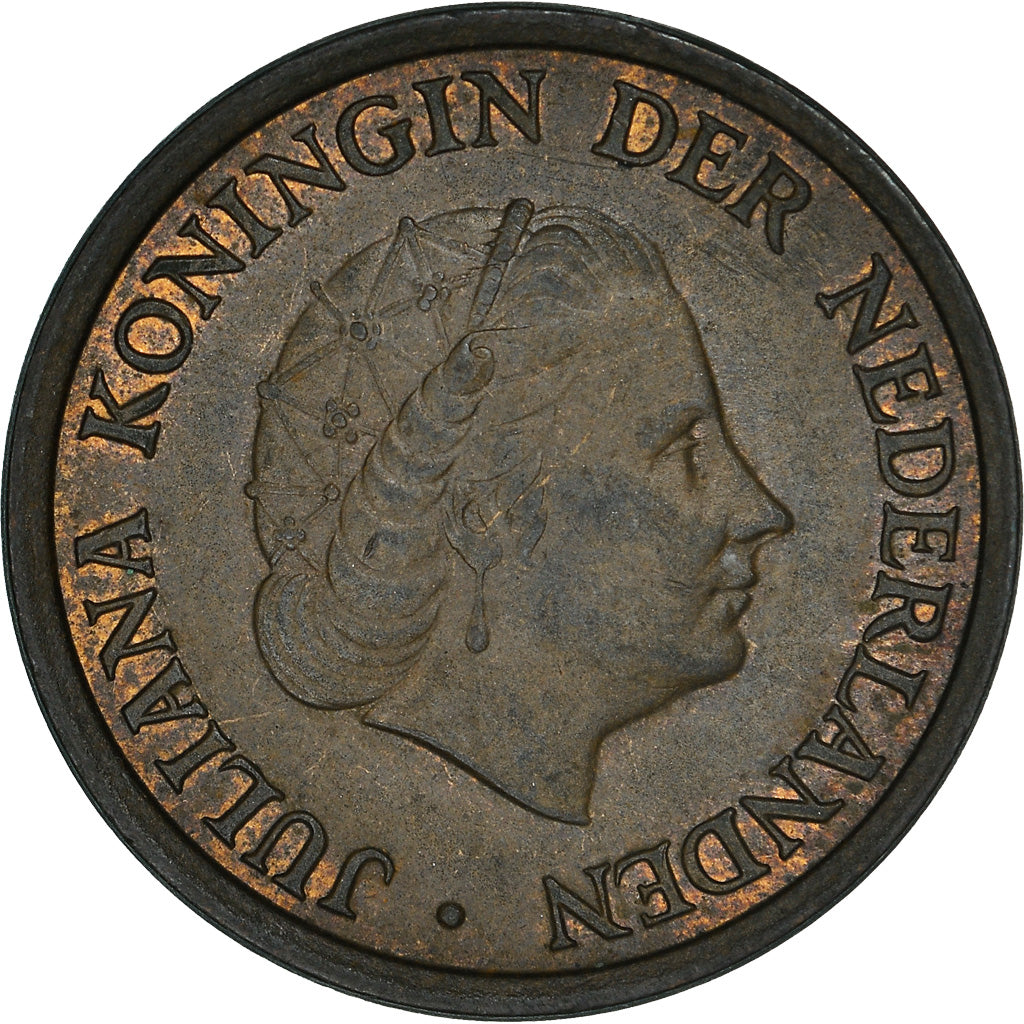 Coin, Netherlands, Juliana, 5 Cents, 1971, AU(50-53), Bronze, KM:181