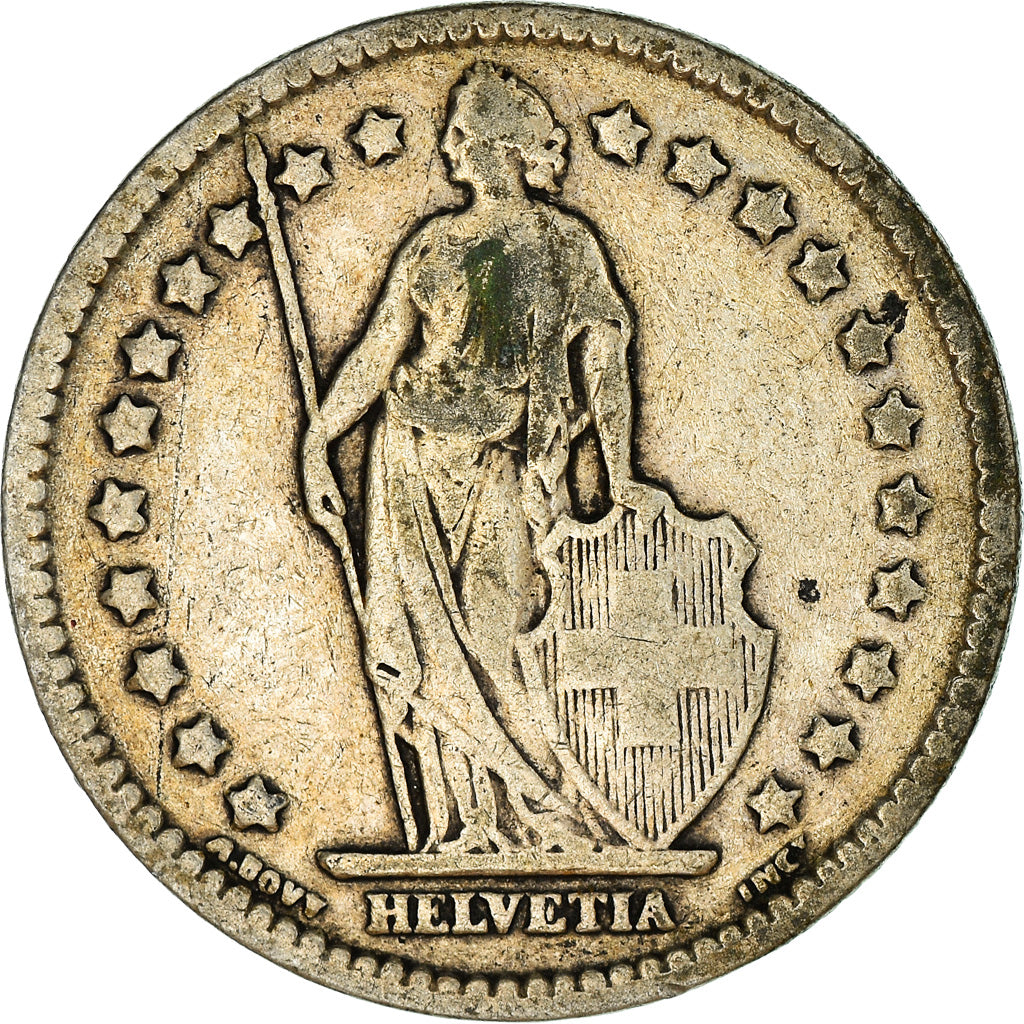 Coin, Switzerland, Franc, 1913, VF(20-25), Silver, KM:24