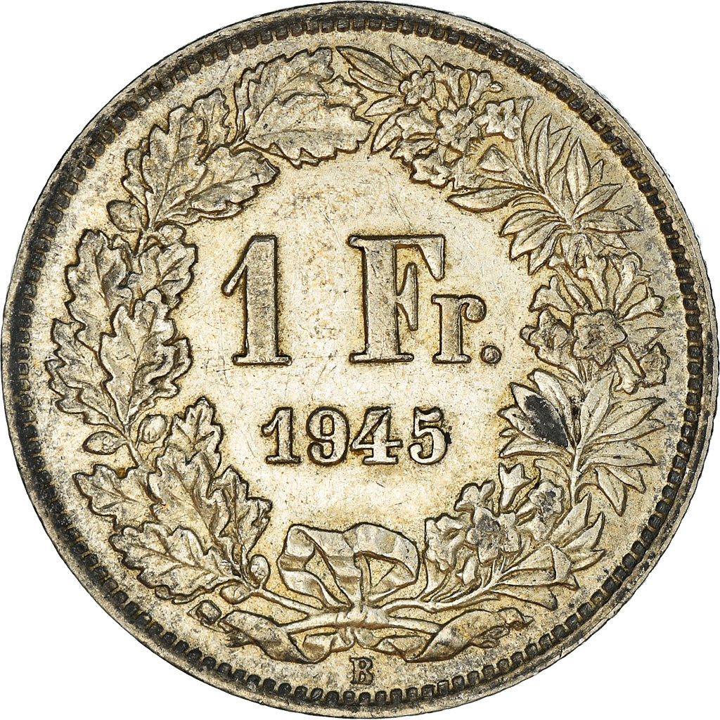 Münze, Schweiz, Franc, 1945, SS+, Silber, KM:24
