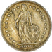Moeda, Suíça, Franc, 1959, Bern, EF(40-45), Prata, KM:24