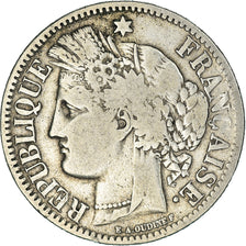 Monnaie, France, Cérès, 2 Francs, 1871, Bordeaux, TB+, Argent, Gadoury:529