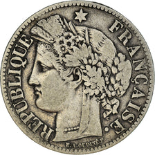 Münze, Frankreich, Cérès, 2 Francs, 1871, Bordeaux, S+, Silber, KM:816.2