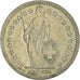 Moneta, Svizzera, 2 Francs, 1958, Bern, BB+, Argento, KM:21