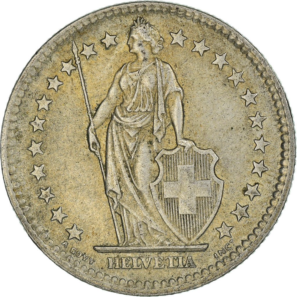 Moneta, Svizzera, 2 Francs, 1961, Bern, BB+, Argento, KM:21