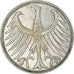 Coin, GERMANY - FEDERAL REPUBLIC, 5 Mark, 1951, Karlsruhe, EF(40-45), Silver