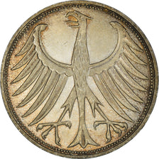 Coin, GERMANY - FEDERAL REPUBLIC, 5 Mark, 1974, Stuttgart, MS(63), Silver