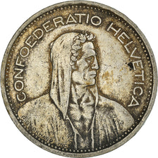 Coin, Switzerland, 5 Francs, 1953, Bern, EF(40-45), Silver, KM:40