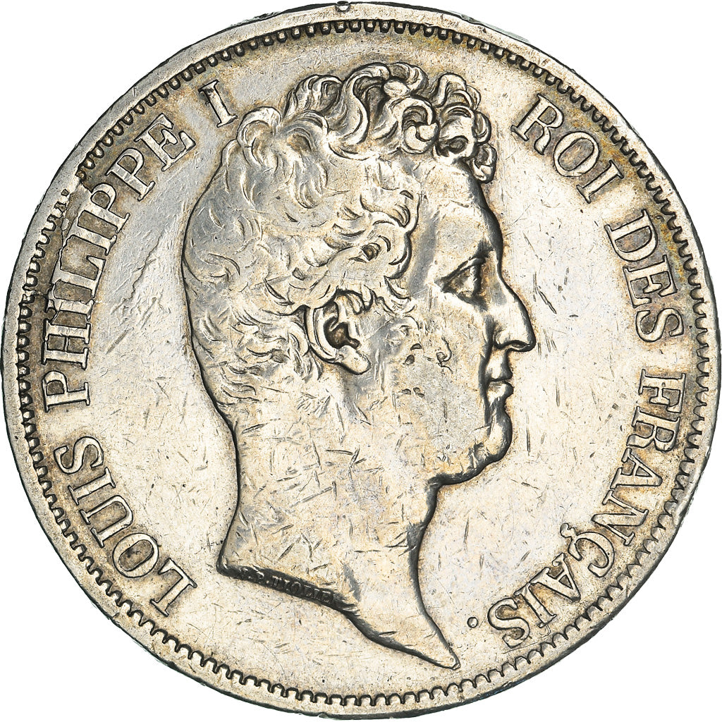 Coin, France, Louis-Philippe, 5 Francs, 1831, Paris, VF(20-25), Silver