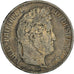 Moeda, França, Louis-Philippe, 5 Francs, 1842, Bordeaux, VF(30-35), Prata