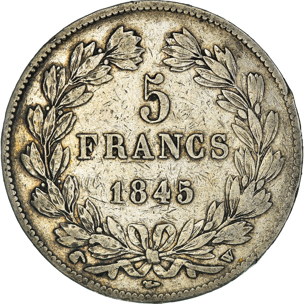 Munten, Frankrijk, Louis-Philippe, 5 Francs, 1845, Lille, FR+, Zilver, KM:749.13