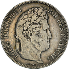 Münze, Frankreich, Louis-Philippe, 5 Francs, 1843, Strasbourg, S, Silber