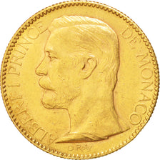 MONACO, 100 Francs, Cent, 1904, Paris, KM #105, AU(55-58), Gold, Gadoury...