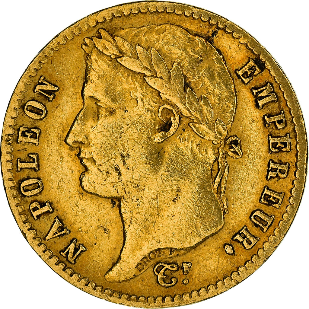 Moneta, Francia, Napoléon I, 20 Francs, 1813, Paris, MB+, Oro, KM:695.1, Le
