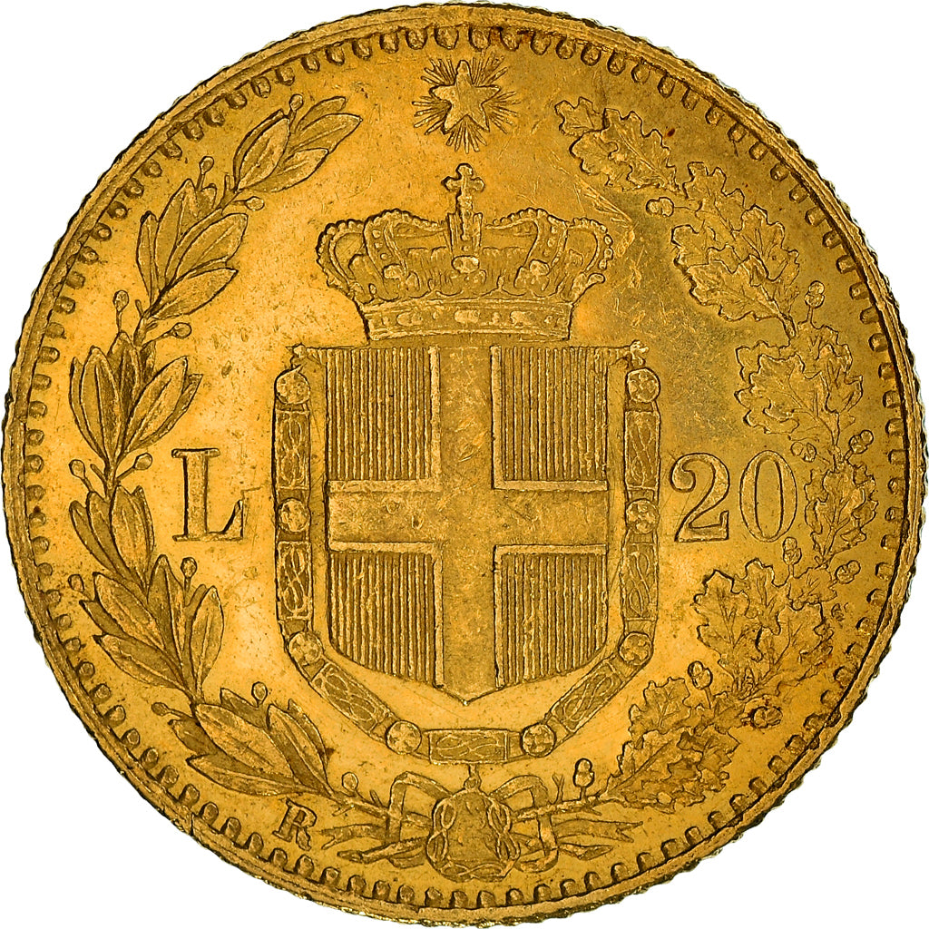 Münze, Italien, Umberto I, 20 Lire, 1882, Rome, VZ, Gold, KM:21