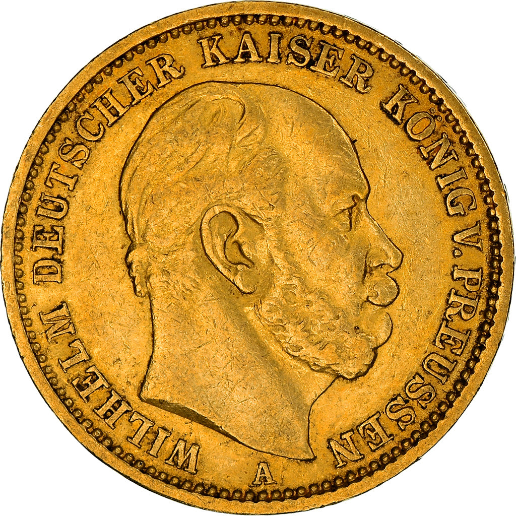 Monnaie, Etats allemands, PRUSSIA, Wilhelm I, 20 Mark, 1877, Berlin, TTB+, Or