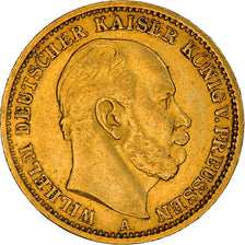 Monnaie, Etats allemands, PRUSSIA, Wilhelm I, 20 Mark, 1877, Berlin, TTB+, Or
