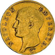 Moeda, França, Napoléon I, 40 Francs, AN 13, Paris, EF(40-45), Dourado