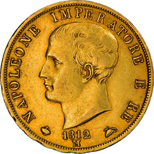 Munten, Italiaanse staten, KINGDOM OF NAPOLEON, Napoleon I, 40 Lire, 1812