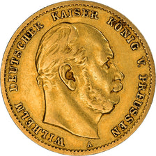 Munten, Duitse staten, PRUSSIA, Wilhelm I, 10 Mark, 1873, Berlin, ZF+, Goud