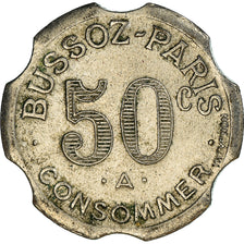 Frankreich, 50 Centimes, Token "à consommer", Bussoz Paris, SS+, Nickel