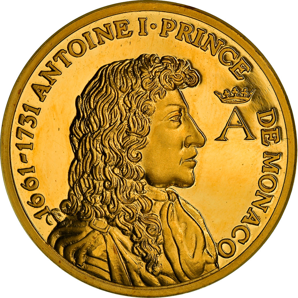 Monaco, Medal, Antoine Ier, MS(65-70), Gold