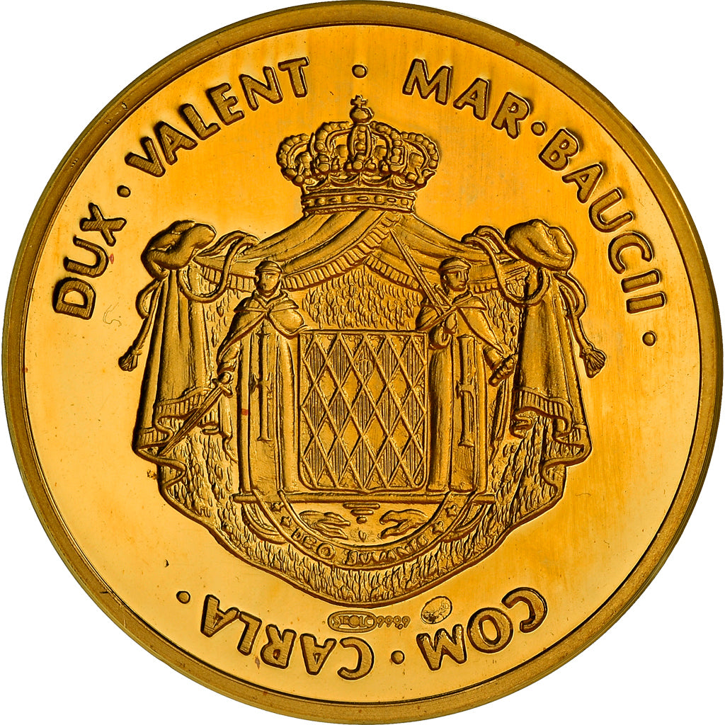 Monaco, Medal, Karol III, MS(65-70), Złoto