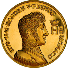 Monaco, Medaille, Honore V, STGL, Gold