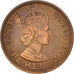 EAST CARIBBEAN STATES, Cent, 1957, KM #2, AU(50-53), Bronze, 5.63