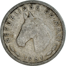 Coin, Mali, 10 Francs, 1961, Paris, VF(20-25), Aluminum, KM:3