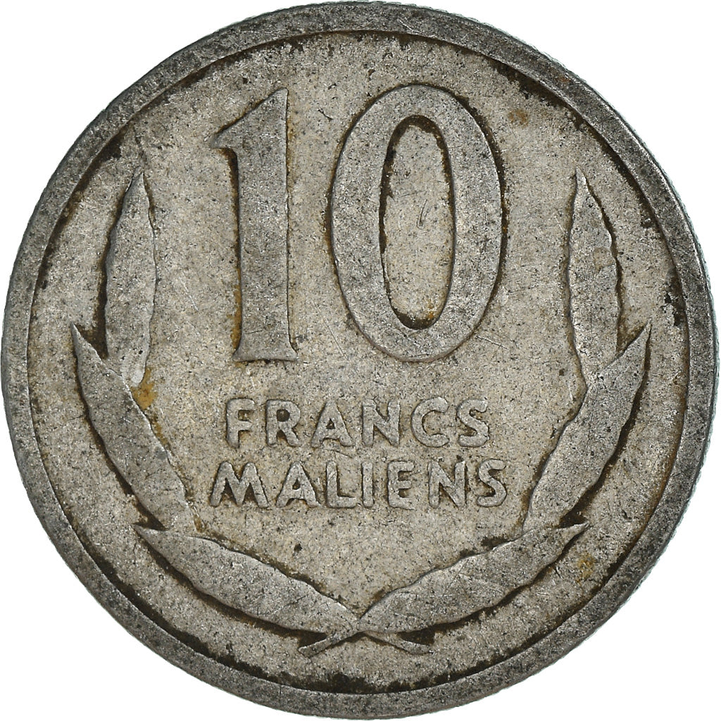 Coin, Mali, 10 Francs, 1961, Paris, VF(20-25), Aluminum, KM:3