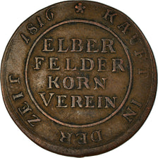 Germany, Brodmarke, Elberfeld Korn Verein, 1816, EF(40-45), Copper