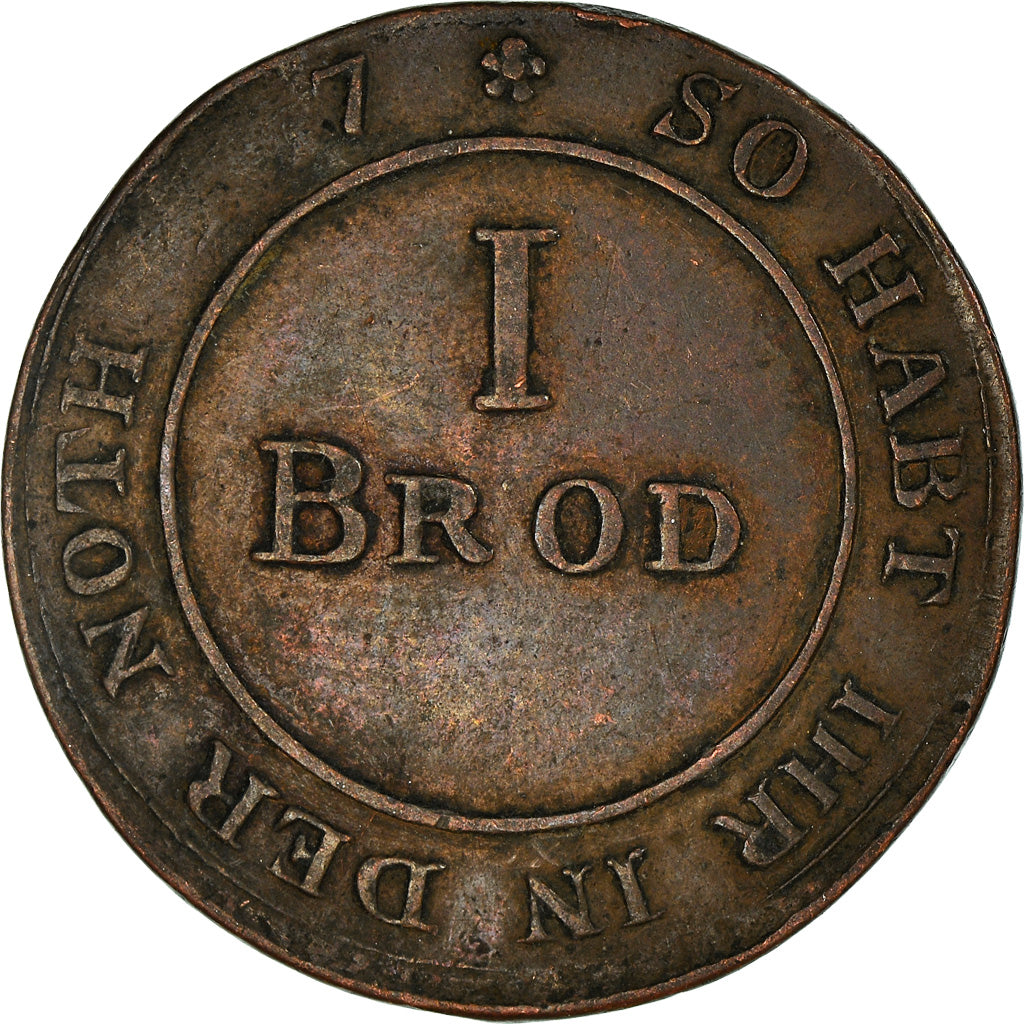 Germany, Brodmarke, Elberfeld Korn Verein, 1816, EF(40-45), Copper