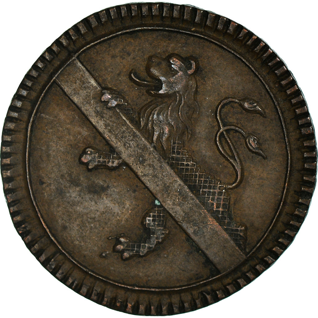 Coin, German States, BAMBERG, Adam Friedrich, Pfennig, 1761, AU(50-53), Copper