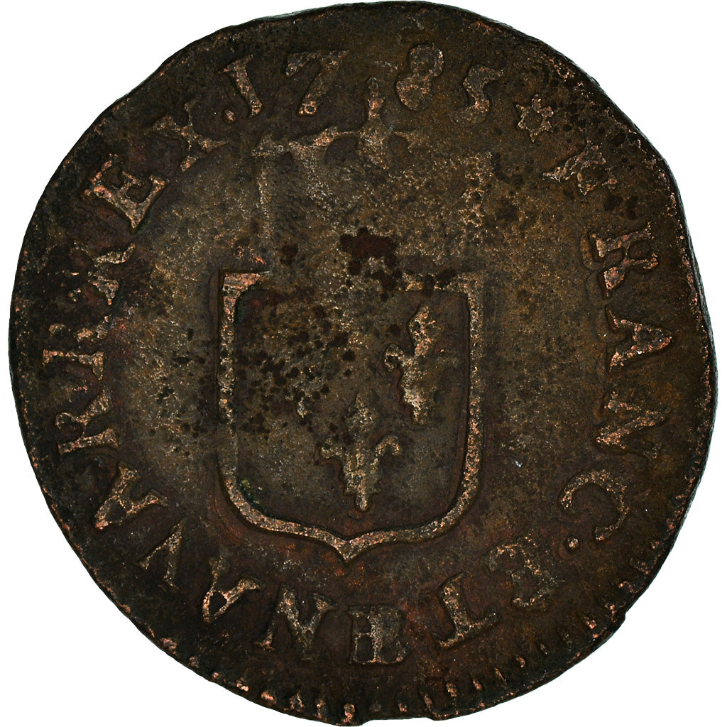 Coin, France, Louis XVI, Liard, Liard, 1785, Strasbourg, VF(20-25), Copper