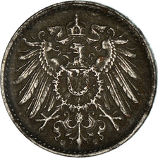 Coin, GERMANY - EMPIRE, 5 Pfennig, 1917, Karlsruhe, VF(30-35), Iron, KM:19
