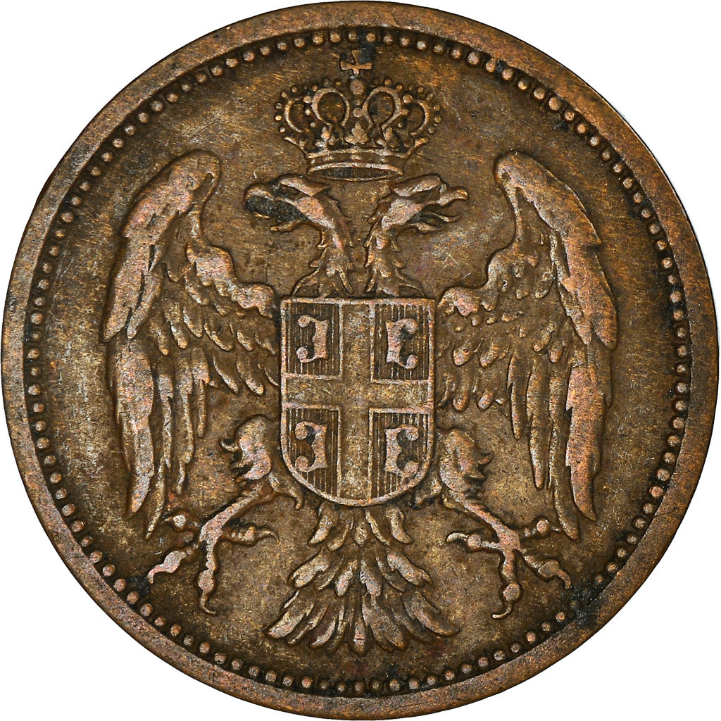 Coin, Serbia, Peter I, 2 Pare, 1904, EF(40-45), Bronze, KM:23