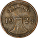 Coin, GERMANY, WEIMAR REPUBLIC, 2 Reichspfennig, 1925, Muldenhütten, VF(30-35)