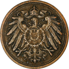 Moneta, GERMANIA - IMPERO, Wilhelm II, Pfennig, 1916, Munich, MB+, Rame, KM:10