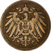 Coin, GERMANY - EMPIRE, Wilhelm II, Pfennig, 1908, Hamburg, VF(30-35), Copper
