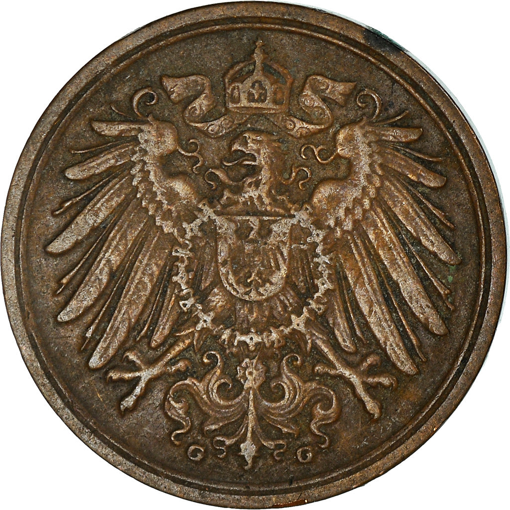 Munten, DUITSLAND - KEIZERRIJK, Wilhelm II, Pfennig, 1900, Karlsruhe, ZF, Koper