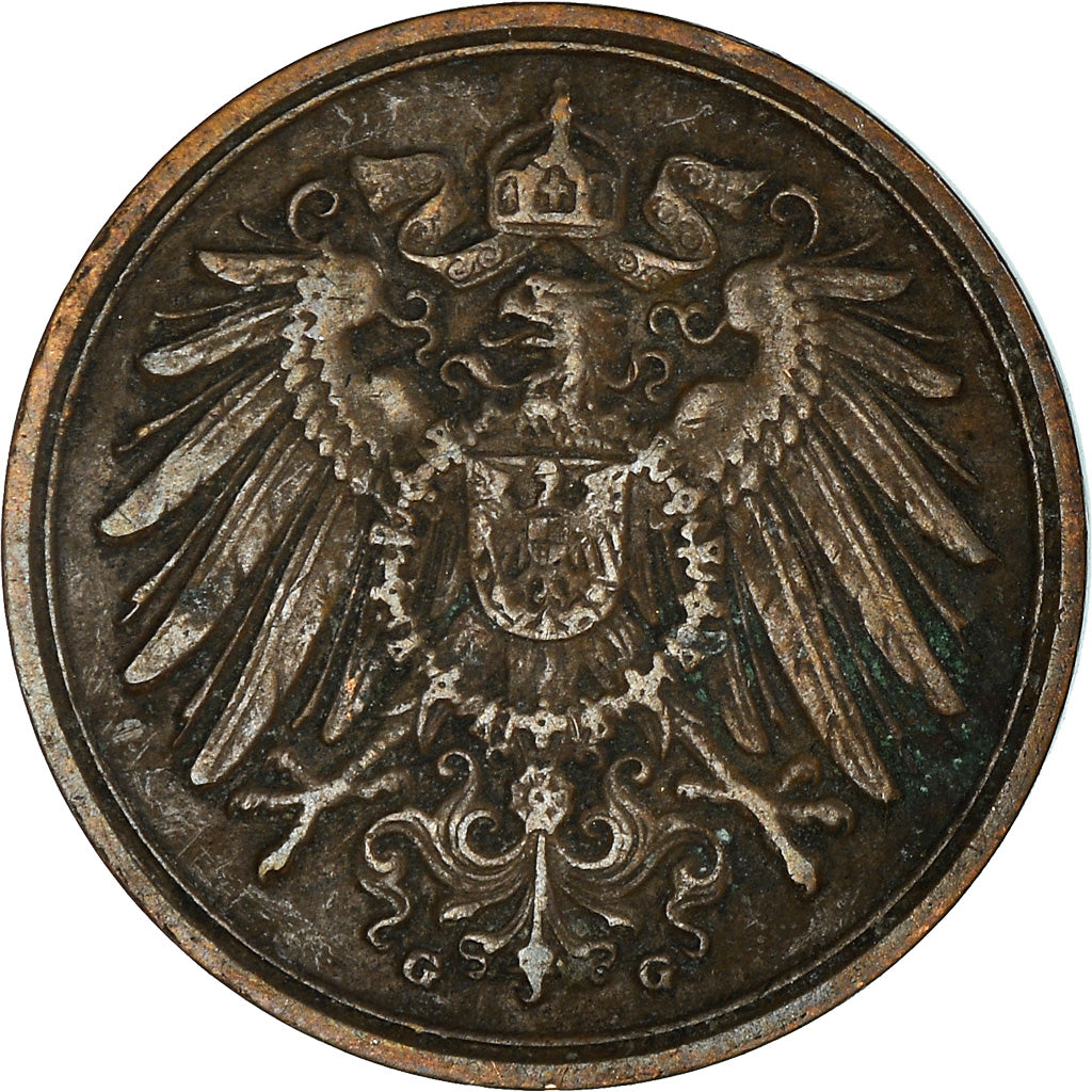 Munten, DUITSLAND - KEIZERRIJK, Wilhelm II, Pfennig, 1910, Karlsruhe, FR+