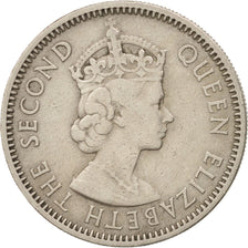 EAST CARIBBEAN STATES, 25 Cents, 1955, KM #6, EF(40-45), Copper-Nickel, 24, 6.47