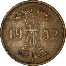 Coin, GERMANY, WEIMAR REPUBLIC, Reichspfennig, 1932, Berlin, EF(40-45), Bronze