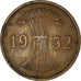 Coin, GERMANY, WEIMAR REPUBLIC, Reichspfennig, 1932, Berlin, EF(40-45), Bronze