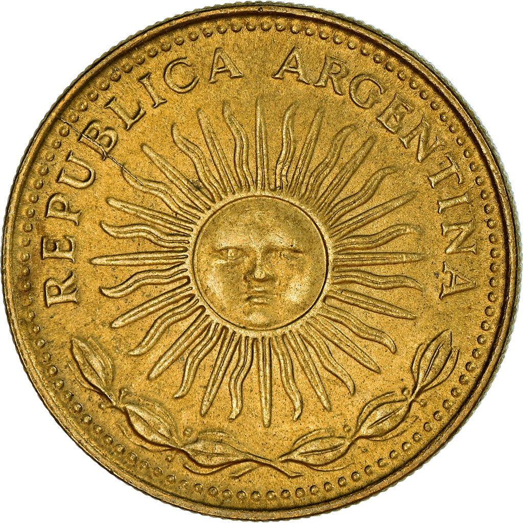 Coin, Argentina, Peso, 1976, AU(50-53), Aluminum-Bronze, KM:69