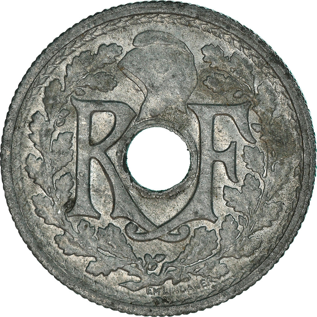 Moneta, Francia, Lindauer, 10 Centimes, 1945, Beaumont - Le Roger, MB+, Zinco