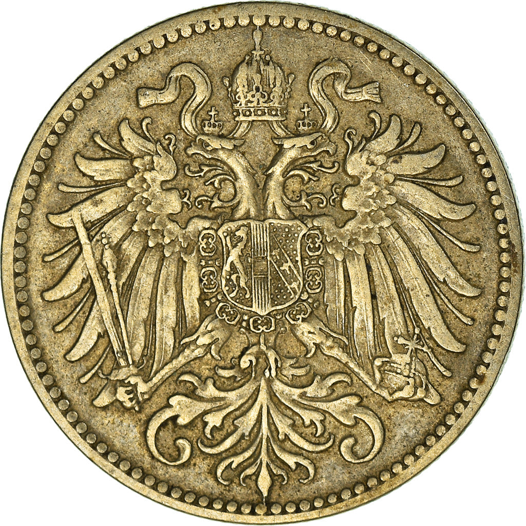 Münze, Österreich, Franz Joseph I, 10 Heller, 1916, SS+, Copper-Nickel-Zinc