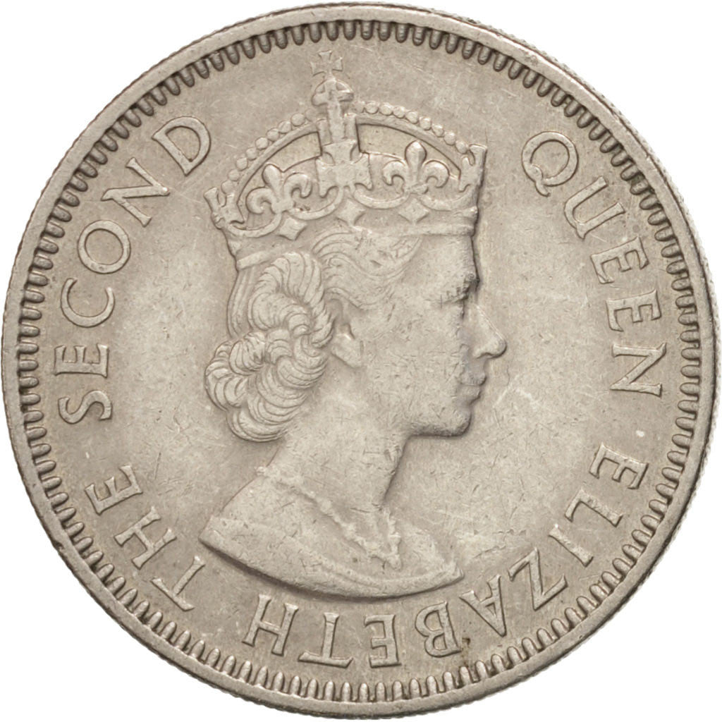 Territoires britanniques des Caraïbes, Elizabeth II, 25 Cents, 1965, KM 6